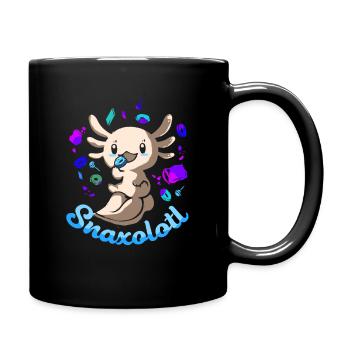 Axolotl Reptile Salamander Aquarium Kawaii Lurch - Tasse einfarbig - Schwarz - Rechts