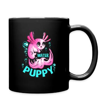 Axolotl Reptile Salamander Aquarium Kawaii Lurch - Tasse einfarbig - Schwarz - Rechts