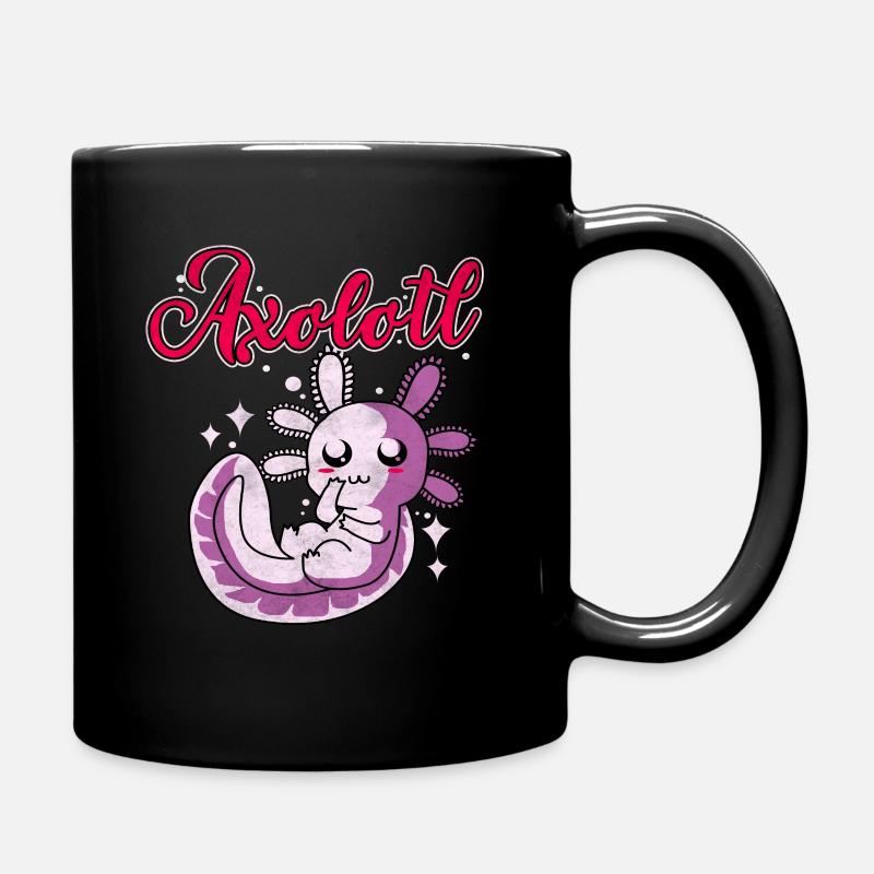 Axolotl - Full Colour Mug - black