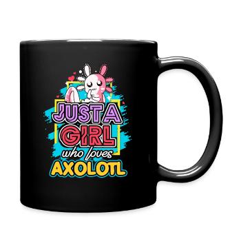 Axolotl Reptile Salamandre Aquarium Kawaii Lurch - Mug uni - noir - Droite