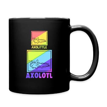 Axolotl Reptile Salamandre Aquarium Kawaii Lurch - Mug uni - noir - Droite