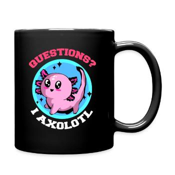 Axolotl Reptile Salamandre Aquarium Kawaii Lurch - Mug uni - noir - Droite