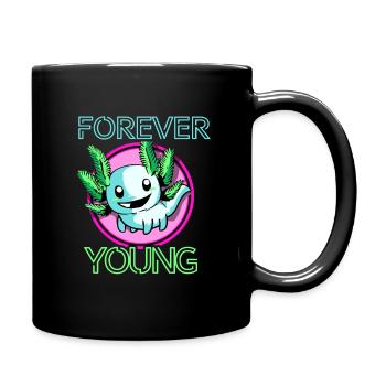 Axolotl Reptile Salamandre Aquarium Kawaii Lurch - Mug uni - noir - Droite