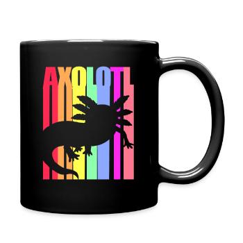 Axolotl Reptile Salamandre Aquarium Kawaii Lurch - Mug uni - noir - Droite