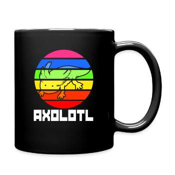Axolotl Reptile Salamandre Aquarium Kawaii Lurch - Mug uni - noir - Droite