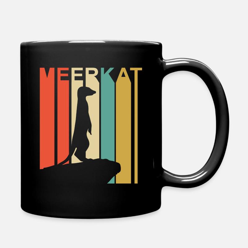 Erdmännchen - Tasse einfarbig - Schwarz