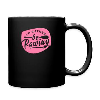 Ruderer Ruderboot Ruderteam Ruderin Rudern - Tasse einfarbig - Schwarz - Rechts