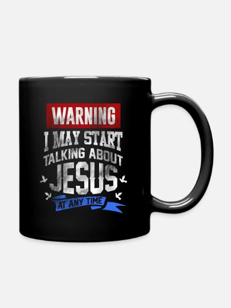 Jesus Christus Kreuz Gott Geschenk - Tasse einfarbig - Schwarz