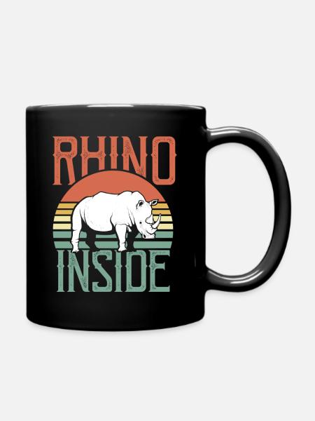 rhino - Full Colour Mug - black