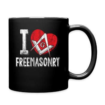 Franc-maçonnerie cadeau d’amour - Mug uni - noir - Droite
