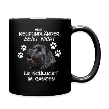 Chien de Terre-Neuve - Mug uni - noir - Droite