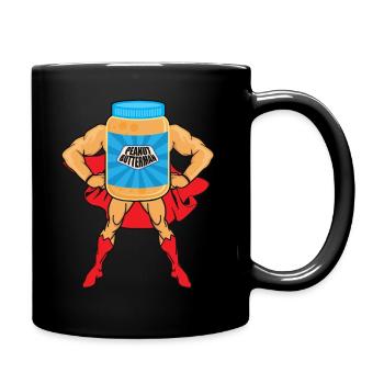 Peanut Butter Food Lover Graphic Geschenk - Tasse einfarbig - Schwarz - Rechts