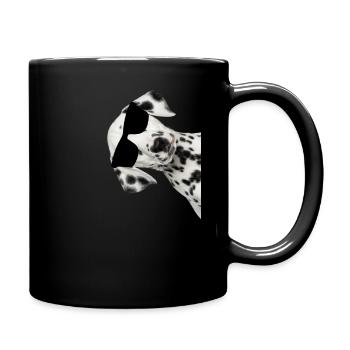 Dalmatian with sunglasses dog dog friends - Full Colour Mug - black - Right