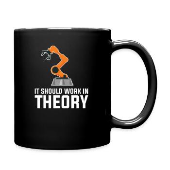 Informatiker Wissenschaft - Tasse einfarbig - Schwarz - Rechts