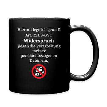 Datenschutz Verordnung Law DSGVO Event Foto Jura - Tasse einfarbig - Schwarz - Rechts