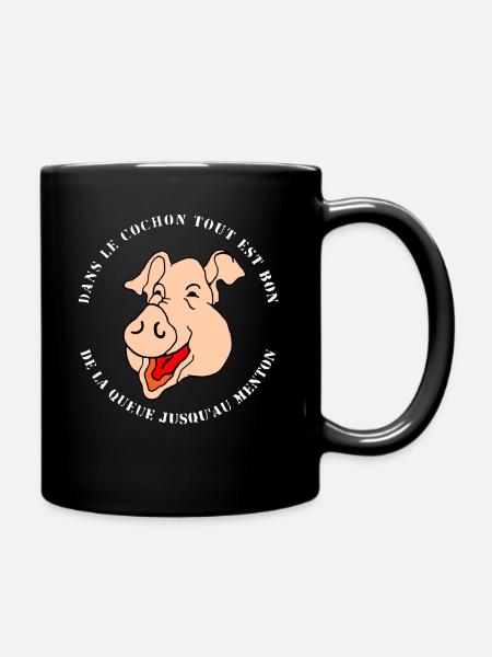 COCHON - Mug uni - noir