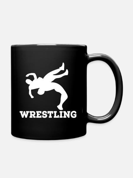 Wrestling - Full Colour Mug - black