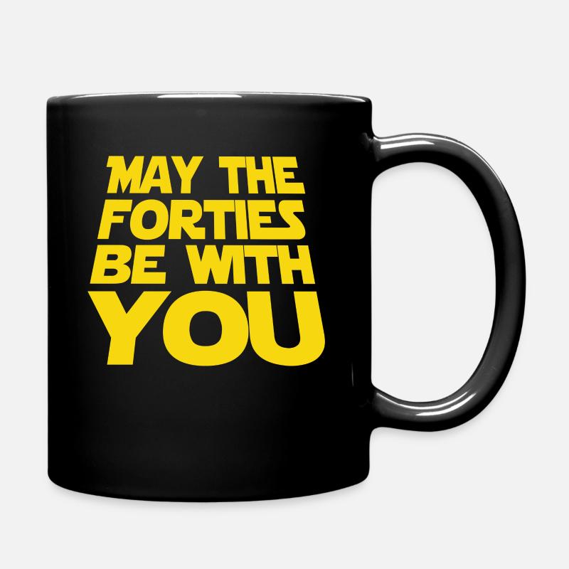 40th birthday - Full Colour Mug - black