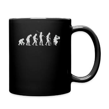 Wissenschaft Evolution - Tasse einfarbig - Schwarz - Rechts