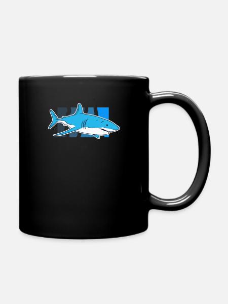 Hai - Tasse einfarbig - Schwarz