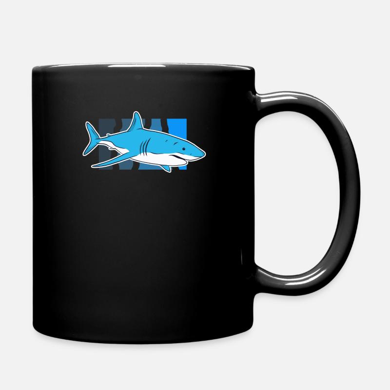 Hai - Tasse einfarbig - Schwarz