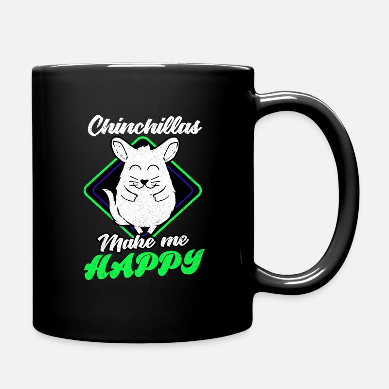 Chinchilla - Tasse einfarbig - Schwarz