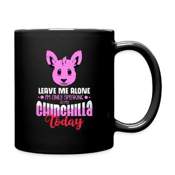 Chinchilla cadeau Amérique du Sud rongeur animal de compagnie - Mug uni - noir - Droite