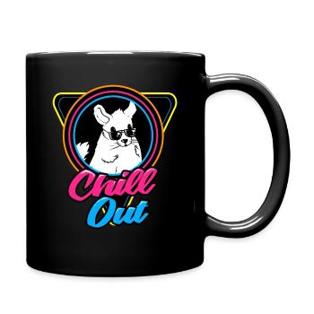 Chinchilla Gift South America Rodent Pet - Full Colour Mug - black - Right