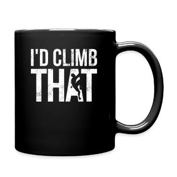 Rock Climbing Vintage - Je grimperais ça - Mug uni - noir - Droite