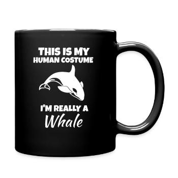 Wal - Tasse einfarbig - Schwarz - Rechts