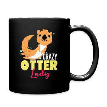 Otter - Tasse einfarbig - Schwarz - Rechts