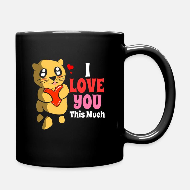 Otter Frettchen Marder Wasser Seeotter Biber Süß - Tasse einfarbig - Schwarz