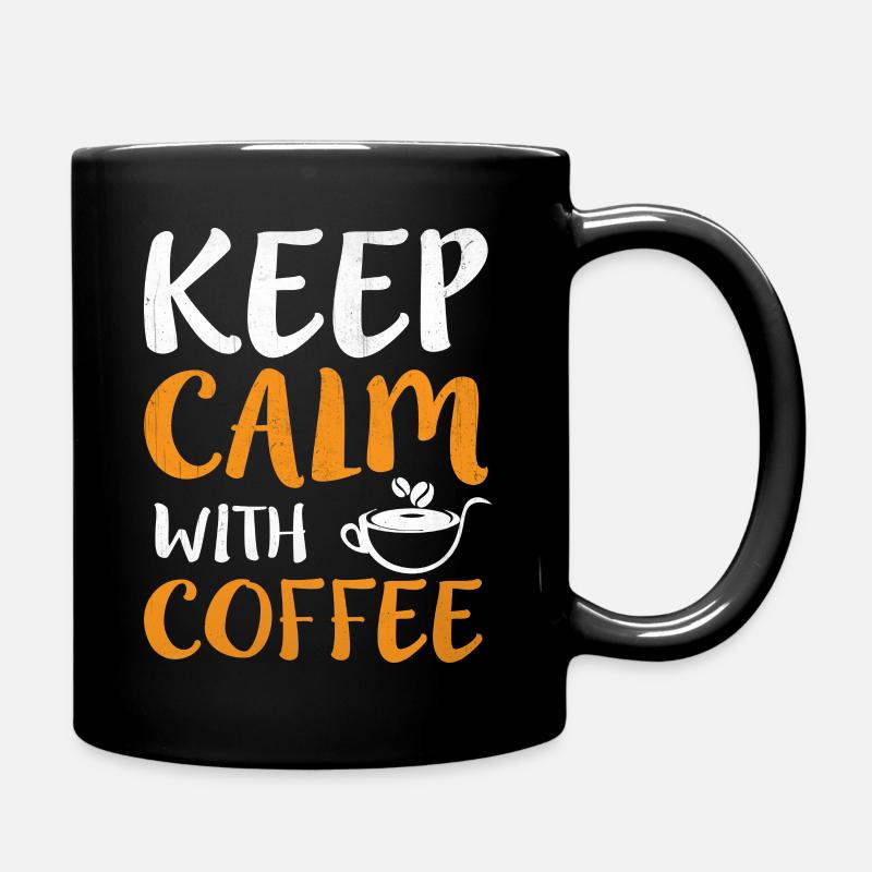 Restez calme, prenez un café - Mug uni - noir