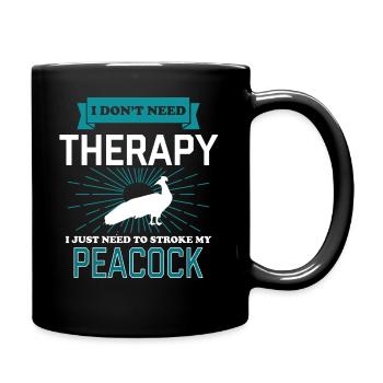 Je n'ai pas besoin de thérapie - PEACOCKS - Mug uni - noir - Droite
