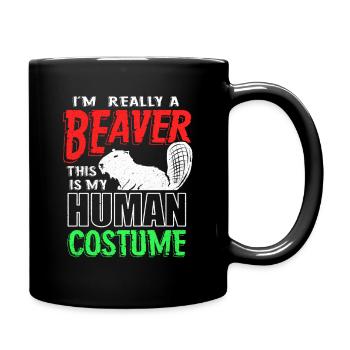 Biber - Mug uni - noir - Droite