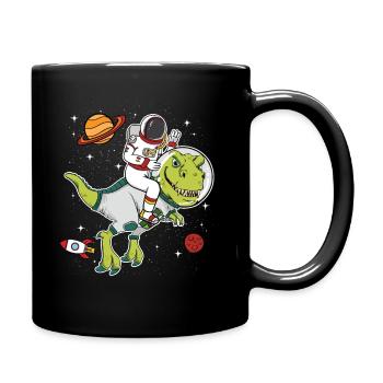 Astronaute Space Dinosaure T Rex Cadeau - Mug uni - noir - Droite
