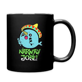 Narwal - Tasse einfarbig - Schwarz - Rechts