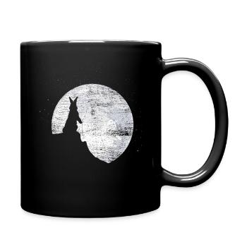 Bunny moon - Full Colour Mug - black - Right
