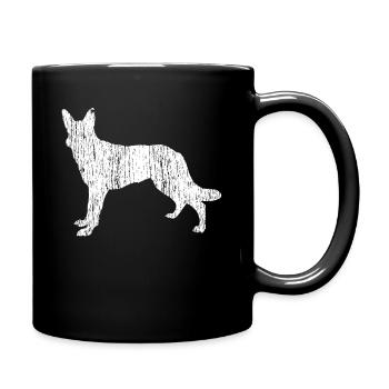 Chien de berger allemand - Mug uni - noir - Droite