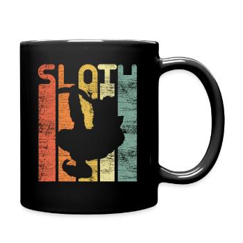 Sloth Central America Rainforest - Full Colour Mug - black - Right