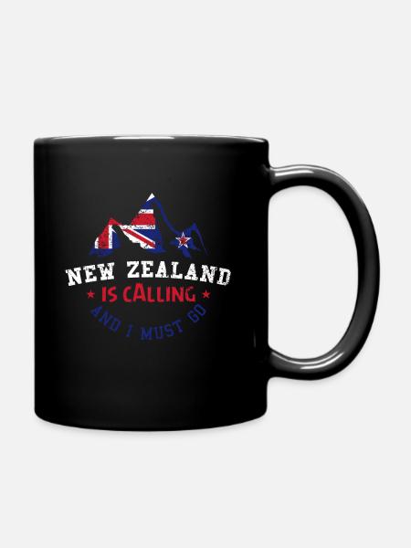 Neuseeland - Tasse einfarbig - Schwarz