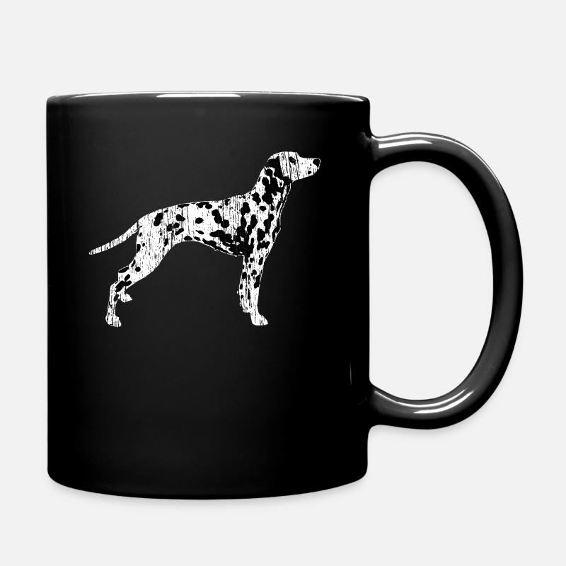 Dalmatiner - Tasse einfarbig - Schwarz