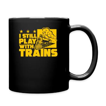 Train took train locomotive - Full Colour Mug - black - Right