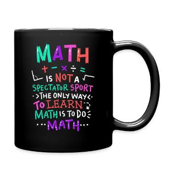 Mathelehrer - Tasse einfarbig - Schwarz - Rechts