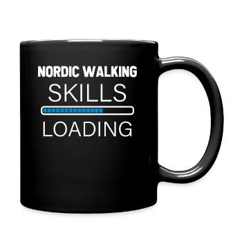 Marche nordique - Mug uni - noir - Droite