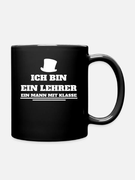 Lehrer - Tasse einfarbig - Schwarz