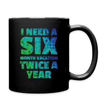 Vacation - Full Colour Mug - black - Right
