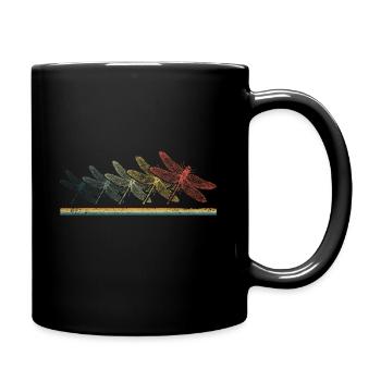 Dragonflies lake - Full Colour Mug - black - Right