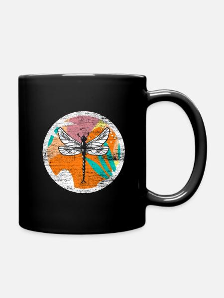 Libelle - Tasse einfarbig - Schwarz