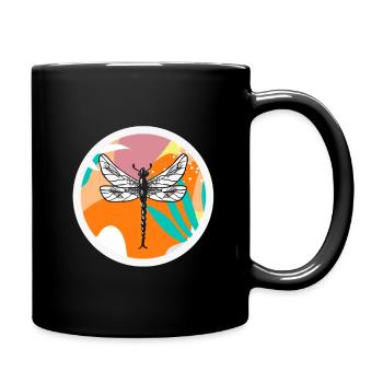 Amoureux des animaux libellule - Mug uni - noir - Droite